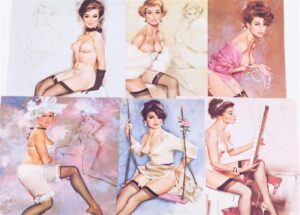 Vintage erotic calendar for Year 1966. Fritz WILLIS — image 2