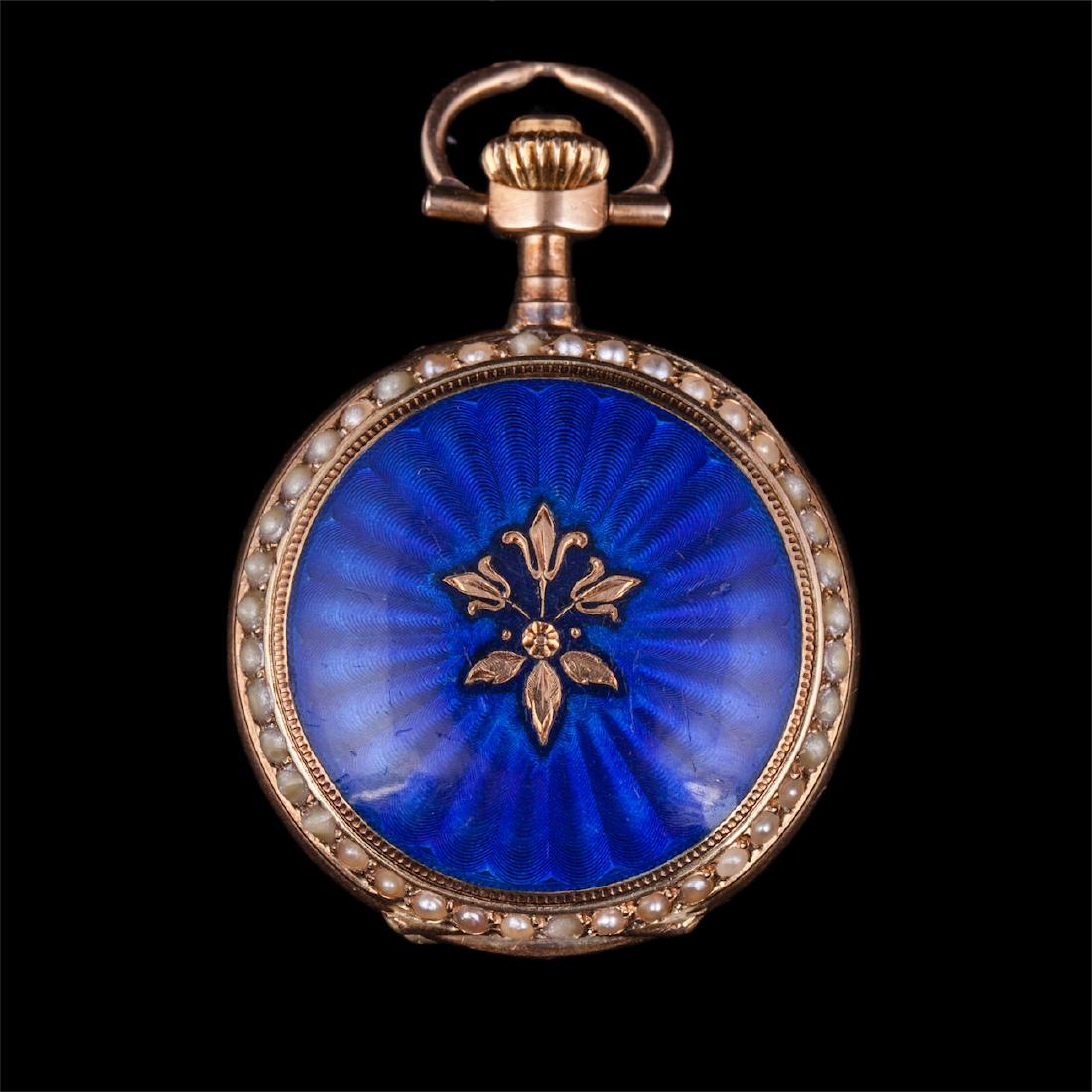 14K gold "Madelon" women pocket watch — image 2