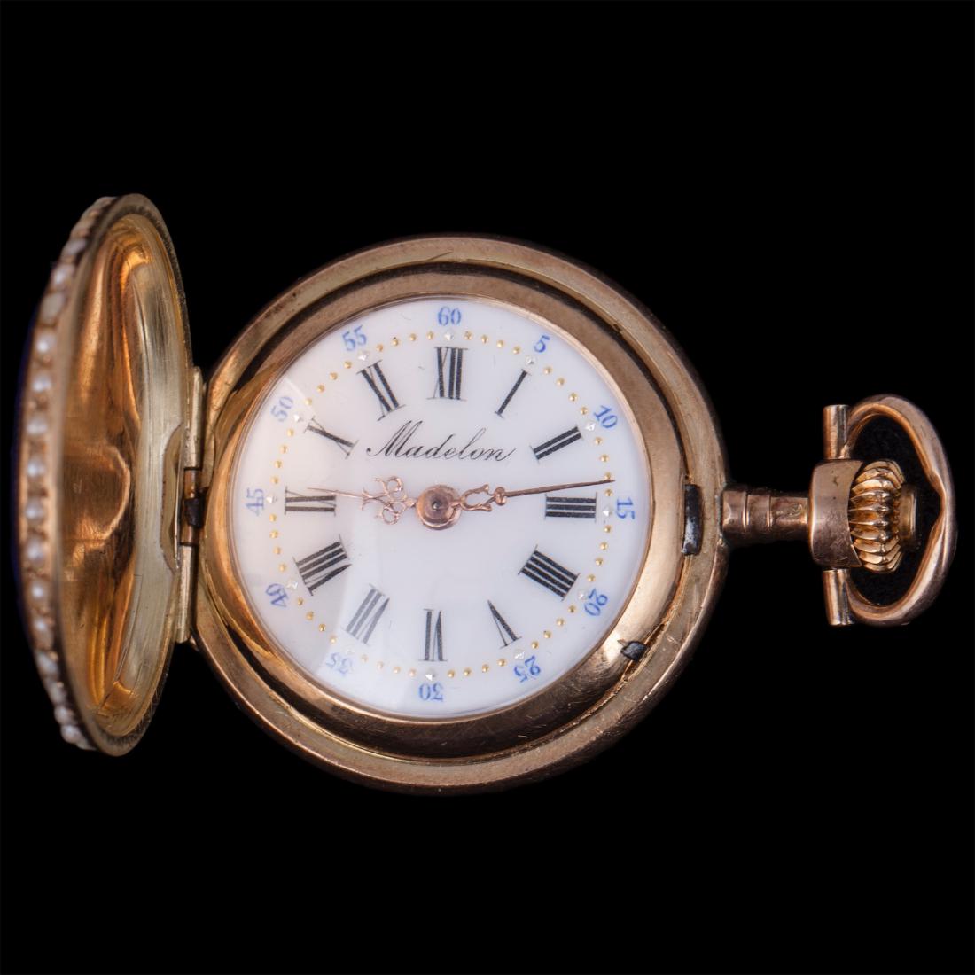 14K gold "Madelon" women pocket watch — image 3