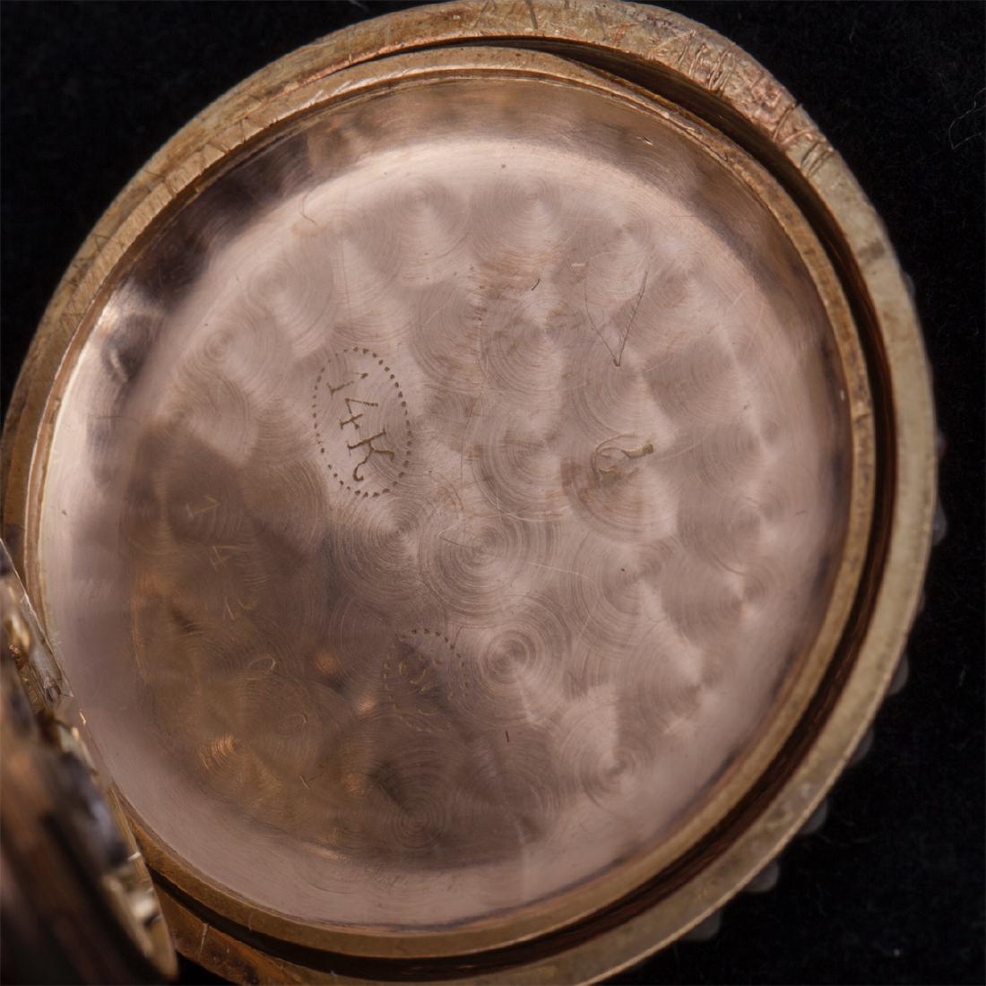 14K gold "Madelon" women pocket watch — image 9