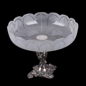 Imperial Russian candy bowl on leg. Kurlykov — image 1