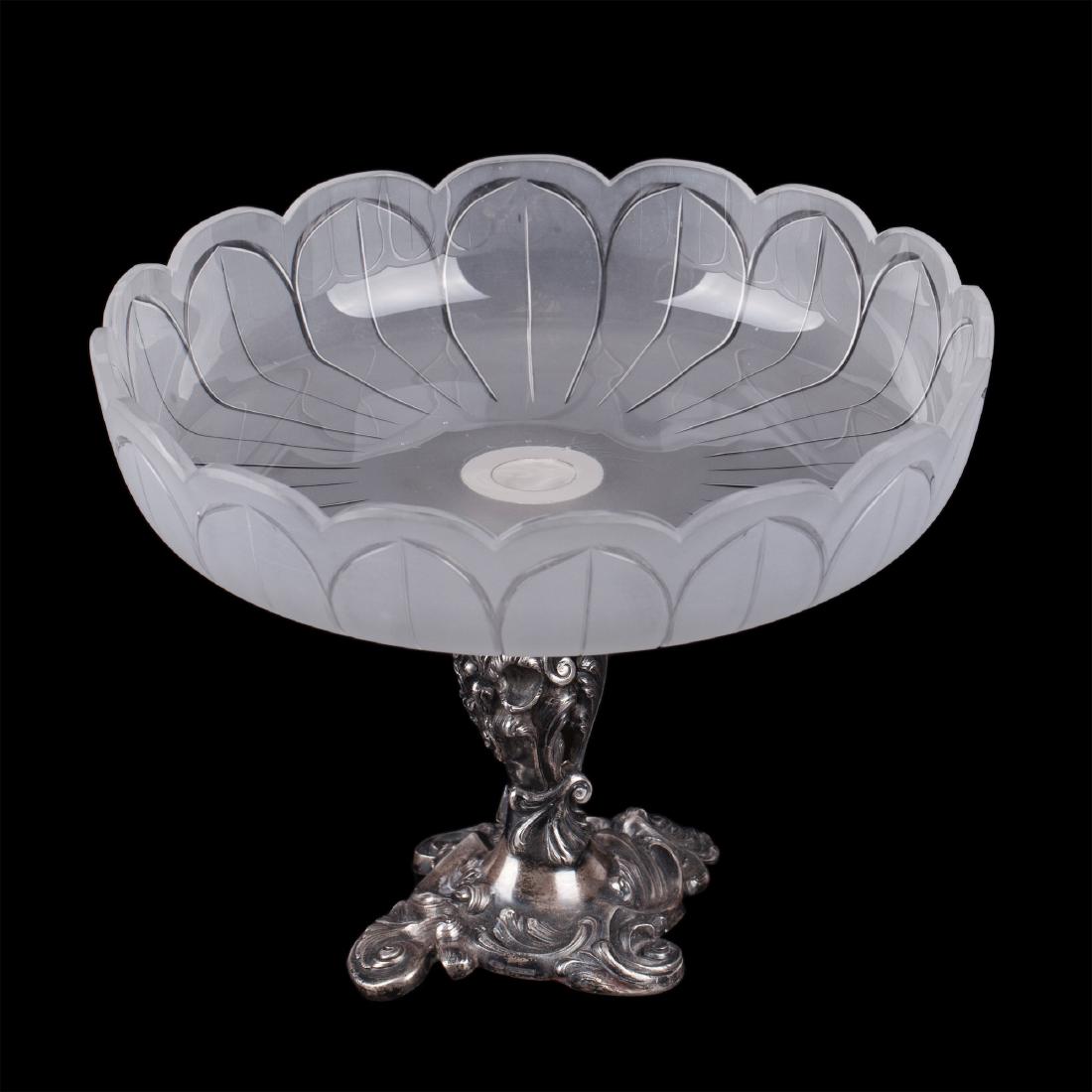 Imperial Russian candy bowl on leg. Kurlykov — image 1