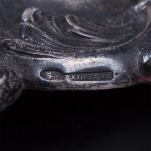 Imperial Russian candy bowl on leg. Kurlykov — image 4