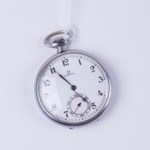 Open face pocket watch Omega — image 1