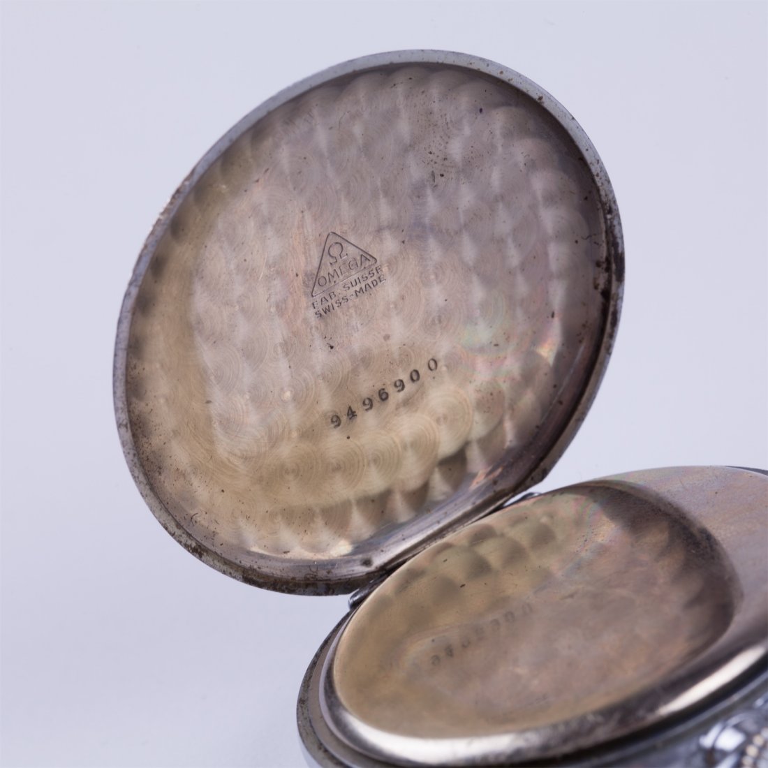 Open face pocket watch Omega — image 3