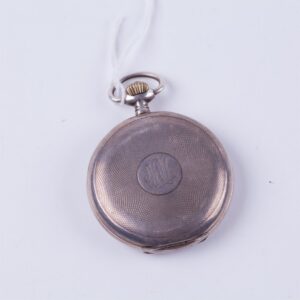 Hunting case silver pocket watch Omega. — image 2