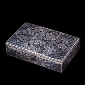 Imperial Russian silver niello box — image 1
