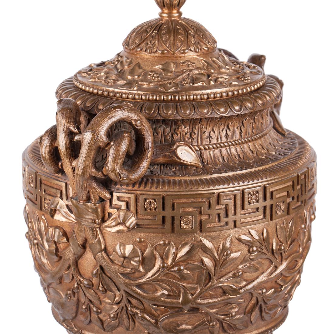 Impressive Italian bronze vase by B. Bochetti — image 2