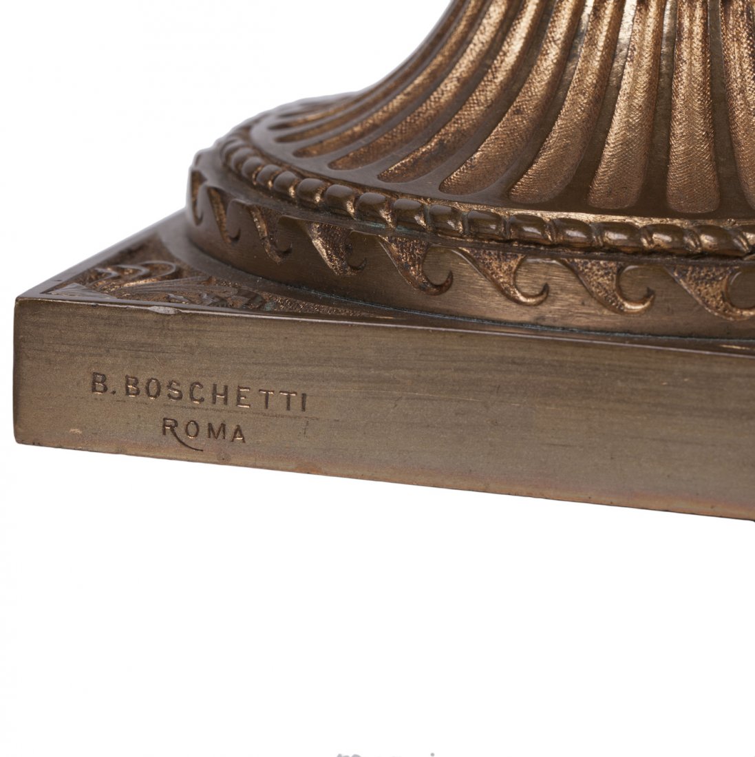 Impressive Italian bronze vase by B. Bochetti — image 6