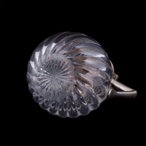 Small silver and cut glass decanter — image 4