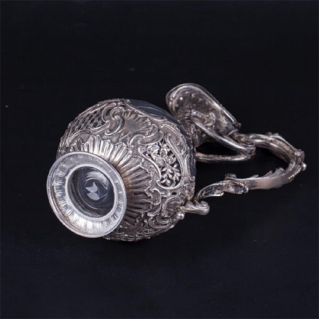 Antique French silver decanter — image 6
