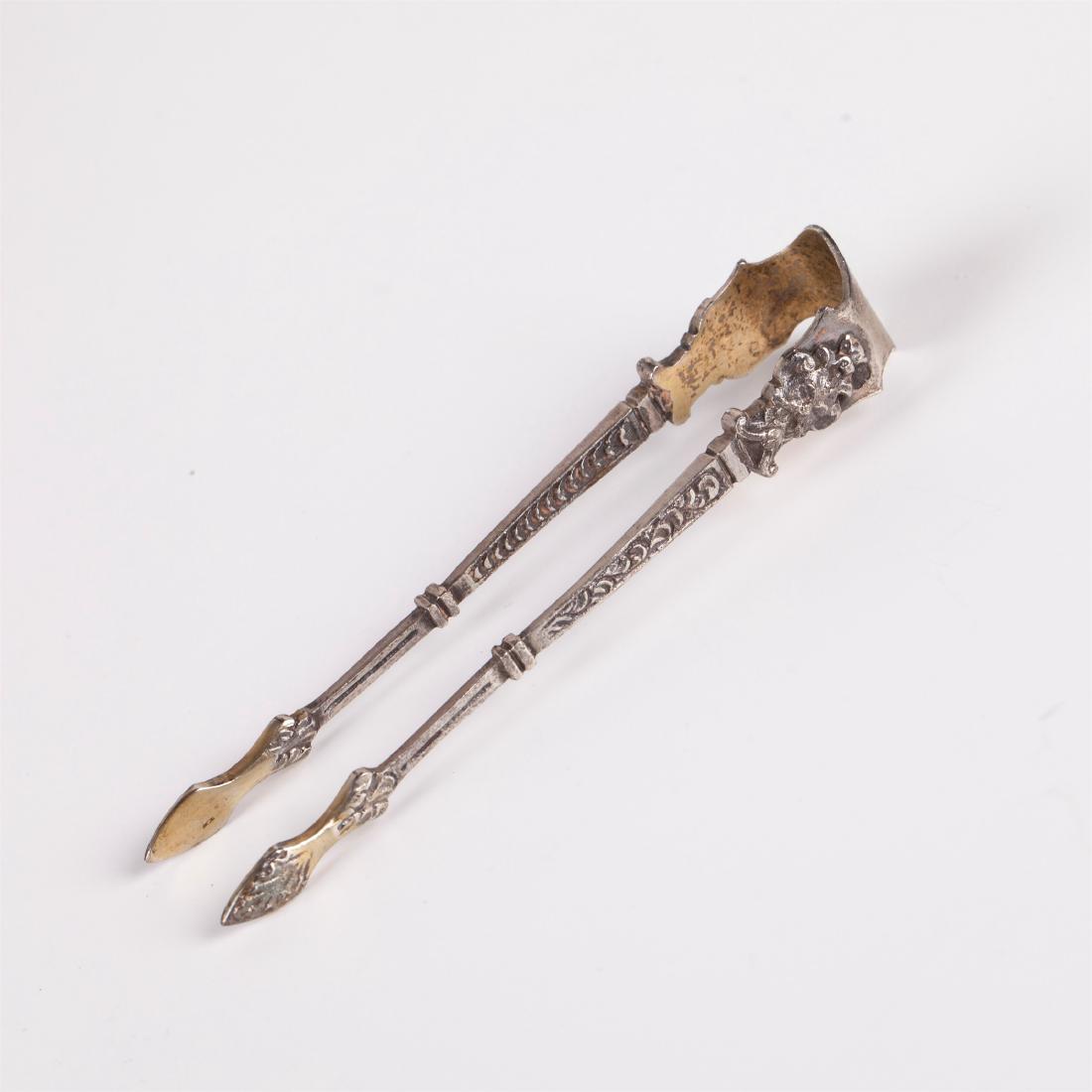 Antique French silver serving set of 6 pieces — image 3