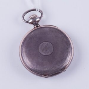 Open face silver pocket watch Zenith witch enamel dial. — image 2