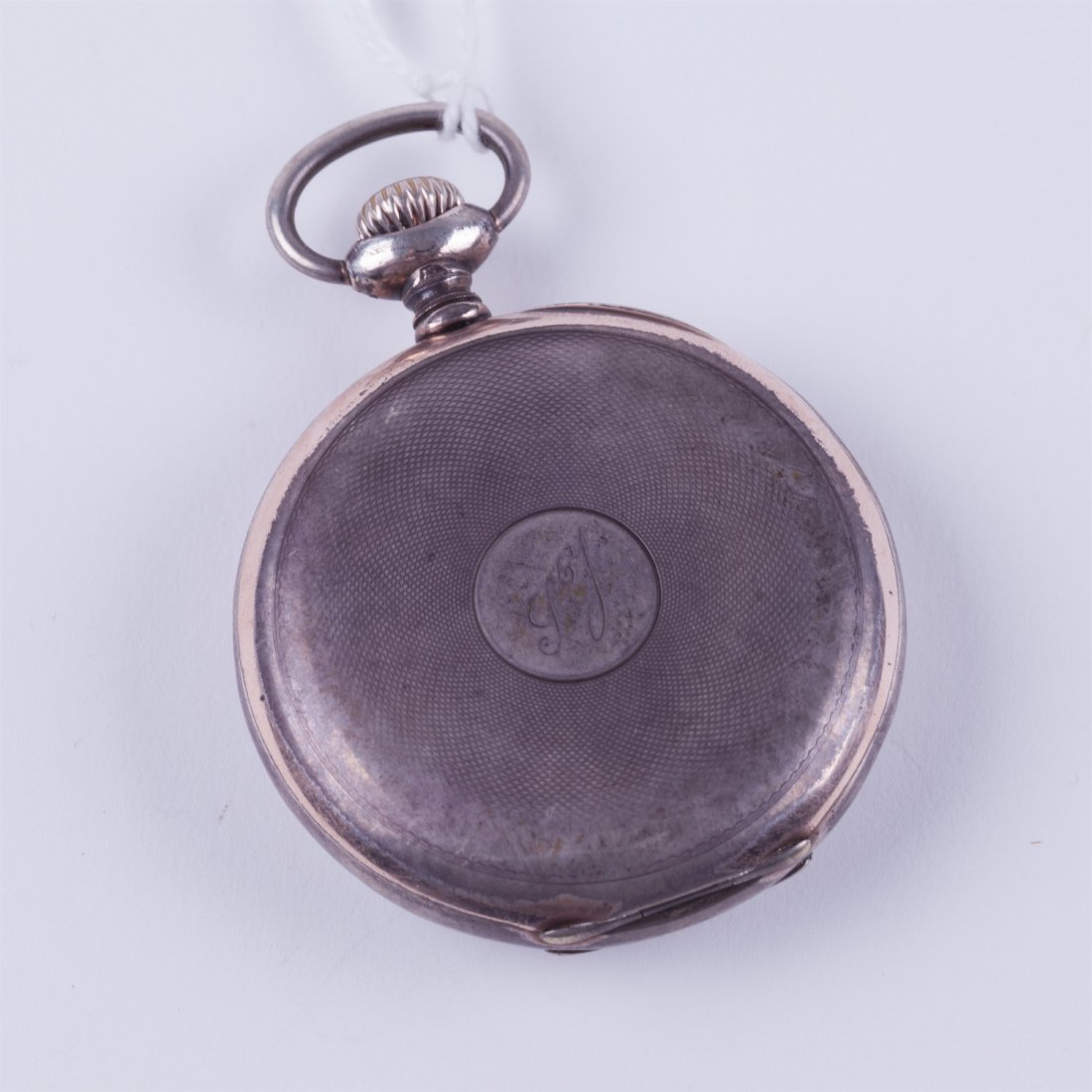 Open face silver pocket watch Zenith witch enamel dial. — image 2