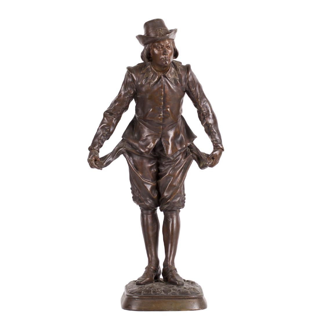 "Pas de Chance" bronze sculpture by Steiner — image 1