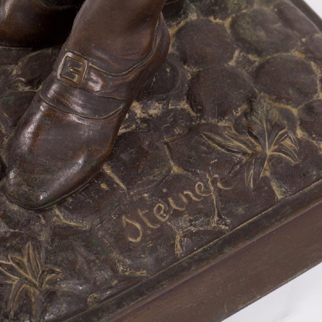 "Pas de Chance" bronze sculpture by Steiner — image 7