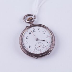 German "Union Glashutte" silver pocket watch. — image 1