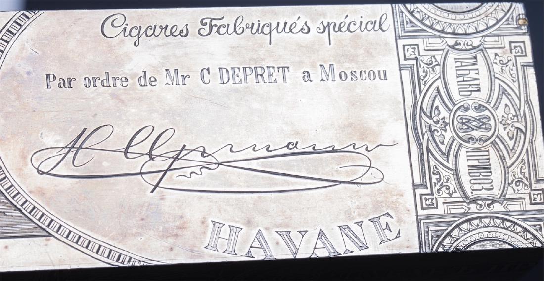 Russian Imperial silver cigar box. Ovchinnikov — image 5