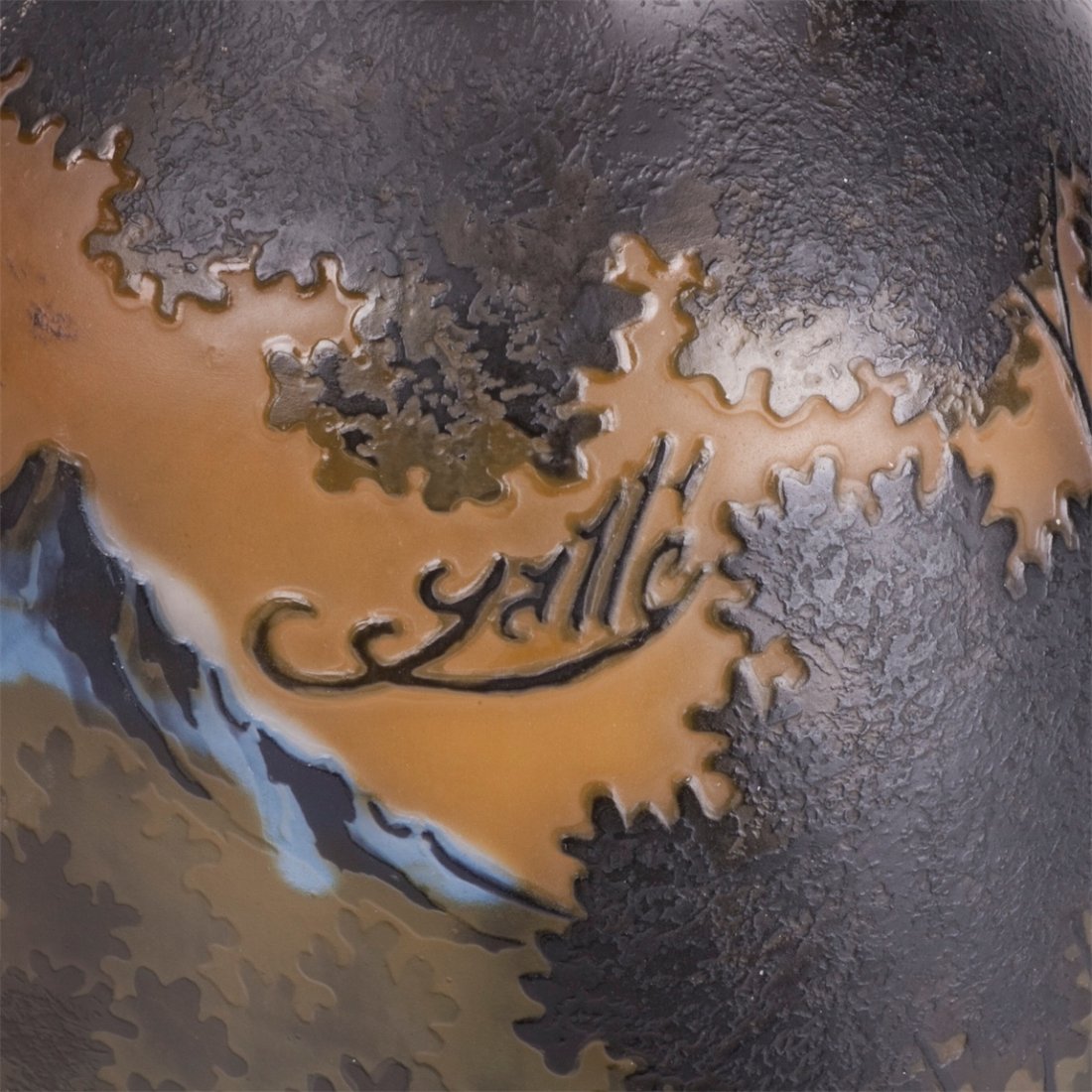 Antique French vase in dark purple colors. Emile Galle — image 5