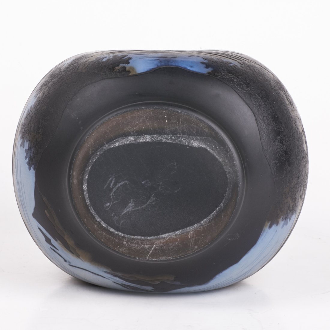 Antique French vase in dark purple colors. Emile Galle — image 6
