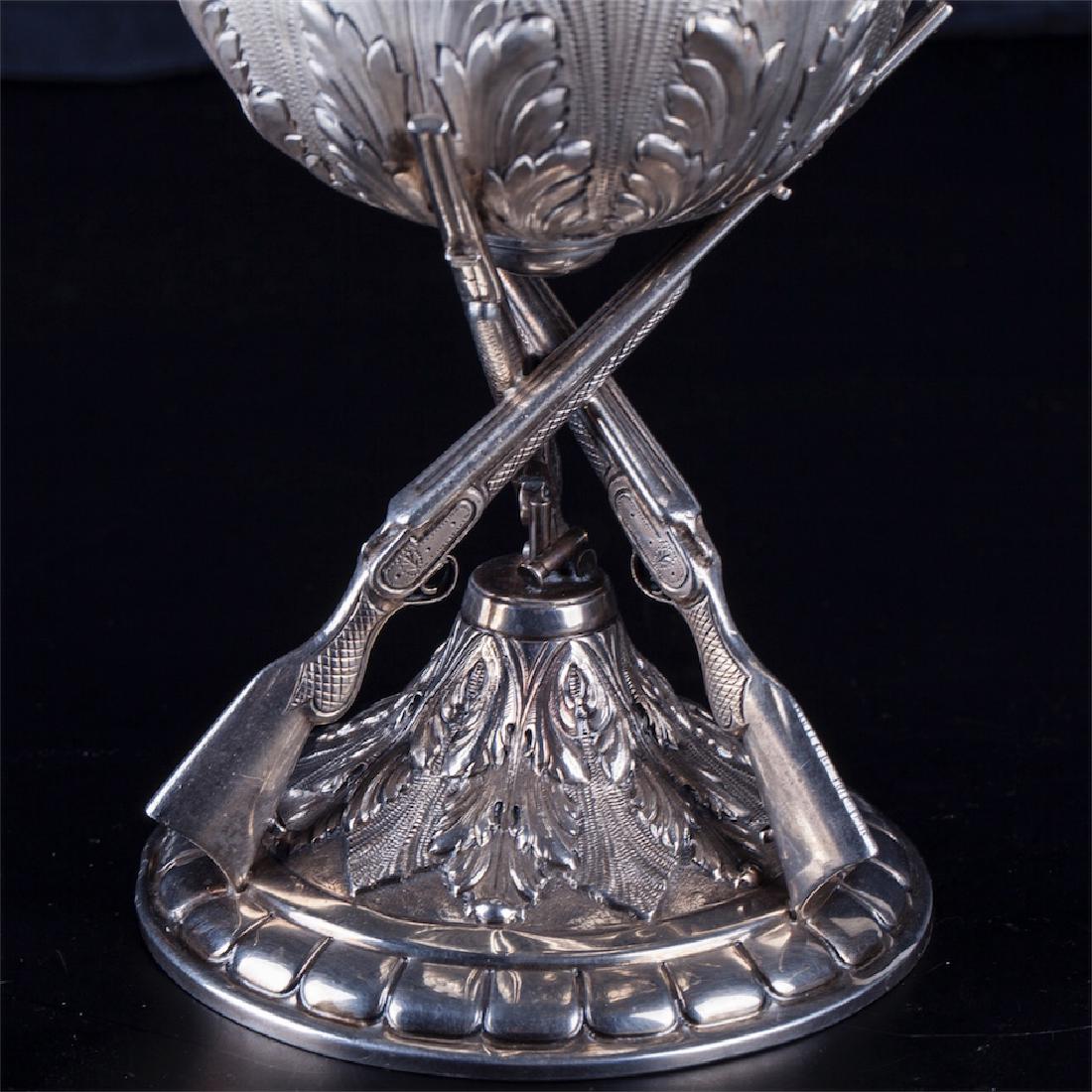 Antique silver goblet hallmarked by Spanish Silversmith — image 2