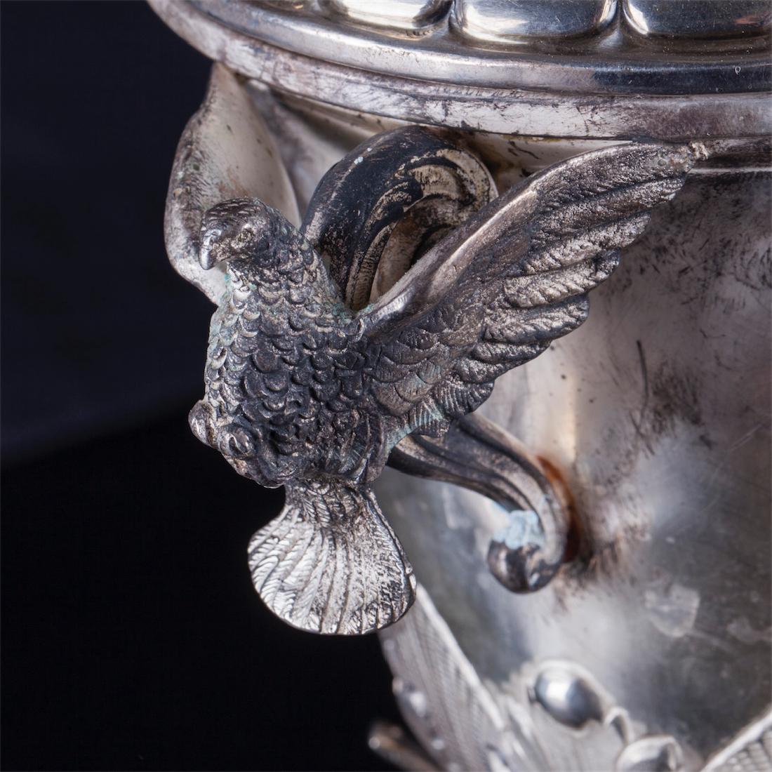 Antique silver goblet hallmarked by Spanish Silversmith — image 3