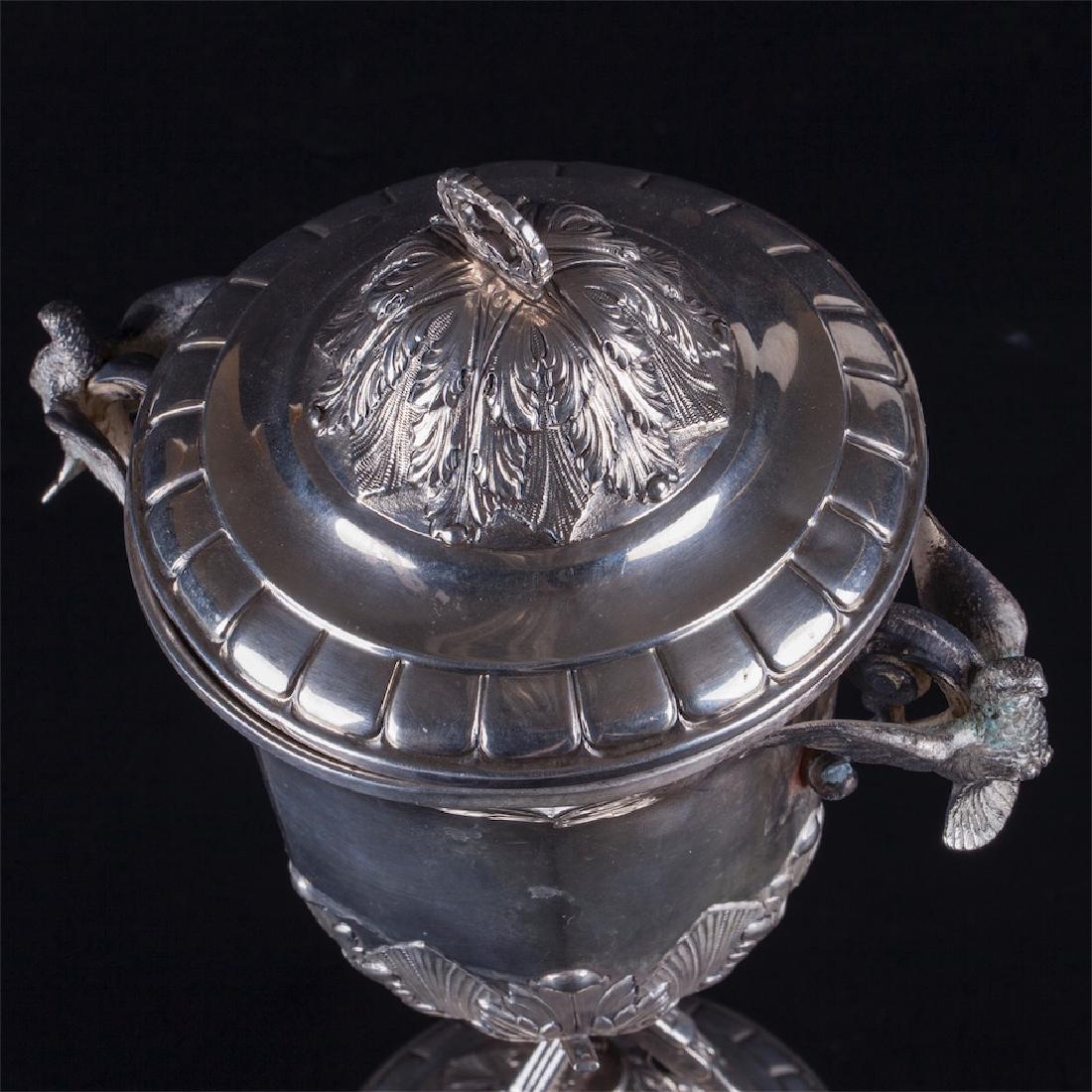 Antique silver goblet hallmarked by Spanish Silversmith — image 4