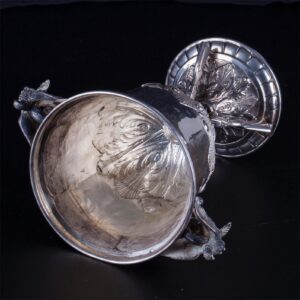 Antique silver goblet hallmarked by Spanish Silversmith — image 5