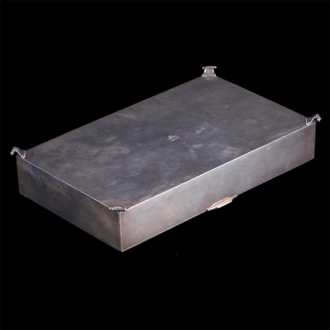 Russian silver cigar box with signature — image 3