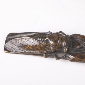 Art Nouveau bronze inkwell set of 6 pieces — image 2