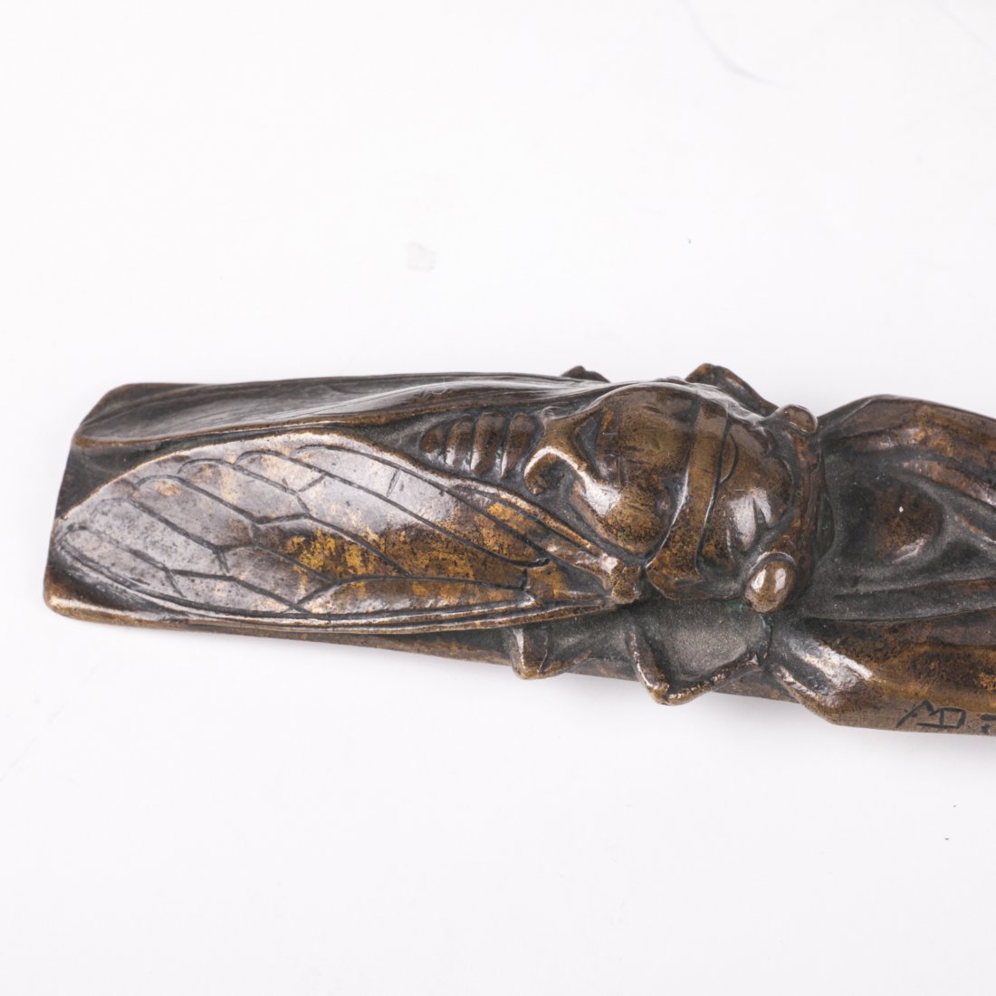 Art Nouveau bronze inkwell set of 6 pieces — image 2