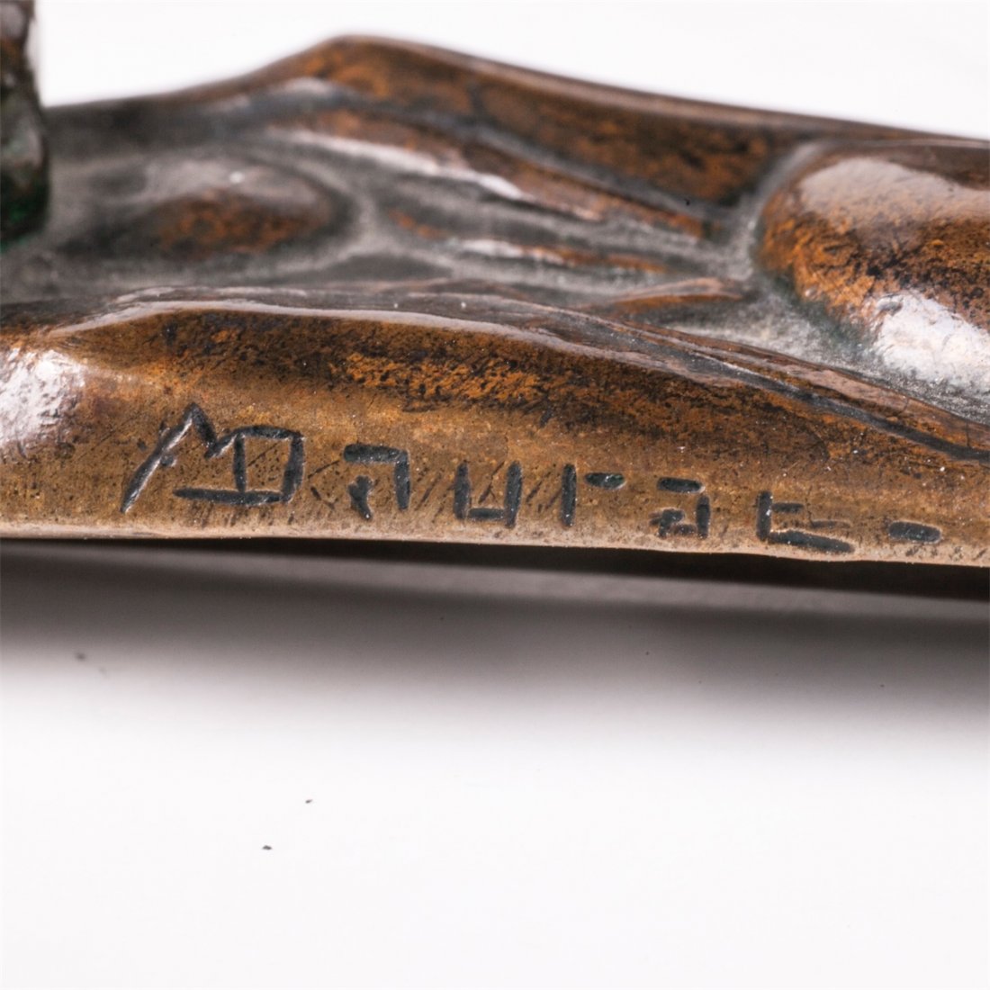 Art Nouveau bronze inkwell set of 6 pieces — image 3