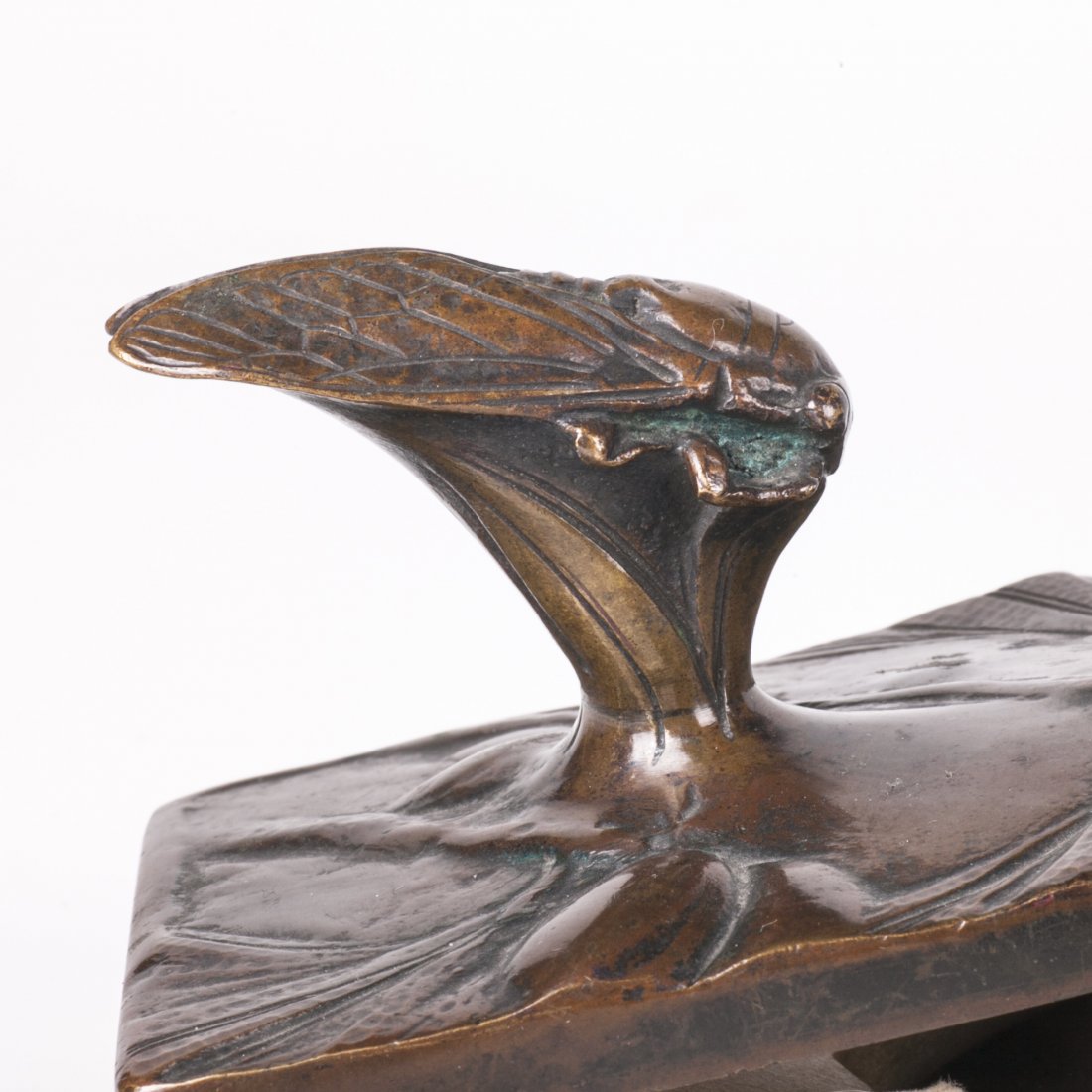 Art Nouveau bronze inkwell set of 6 pieces — image 4