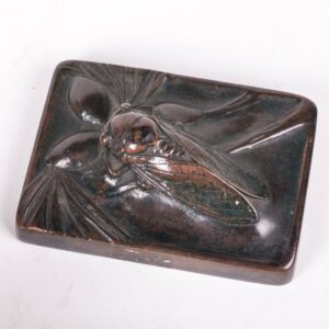 Art Nouveau bronze inkwell set of 6 pieces — image 5