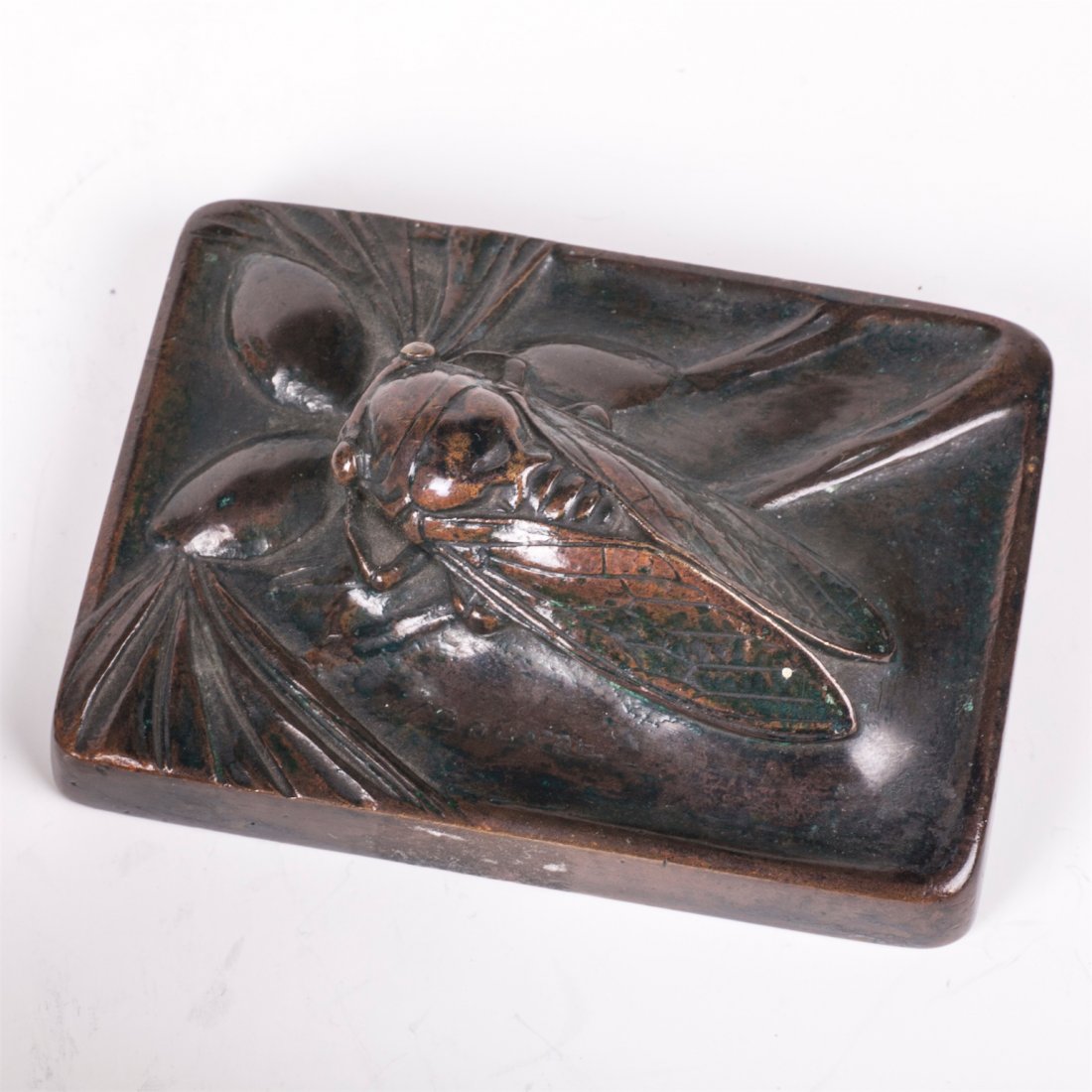 Art Nouveau bronze inkwell set of 6 pieces — image 5