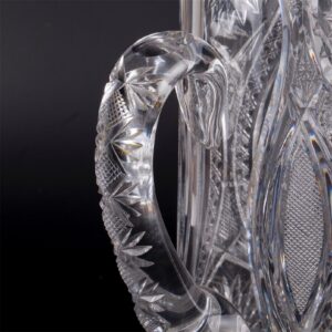 Huge Tiffany silver mounted cut glass pitcher — image 7