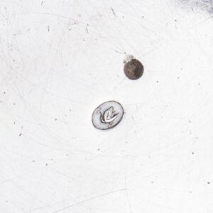 Antique silver candy dish with a carved edging — image 6
