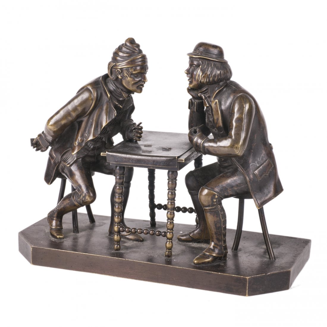 Bronze figure "Gamblers" — image 1