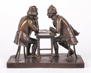 Bronze figure "Gamblers" — image 4