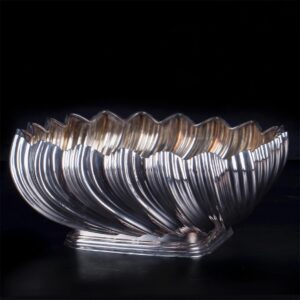 Antique French silver candy dish — image 2