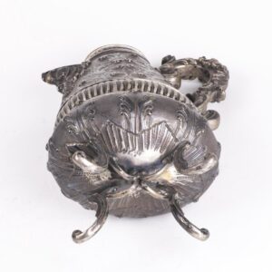 Antique silver water jug on legs — image 7