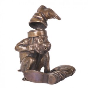 Bronze ashtray "Smoking monkey". — image 1