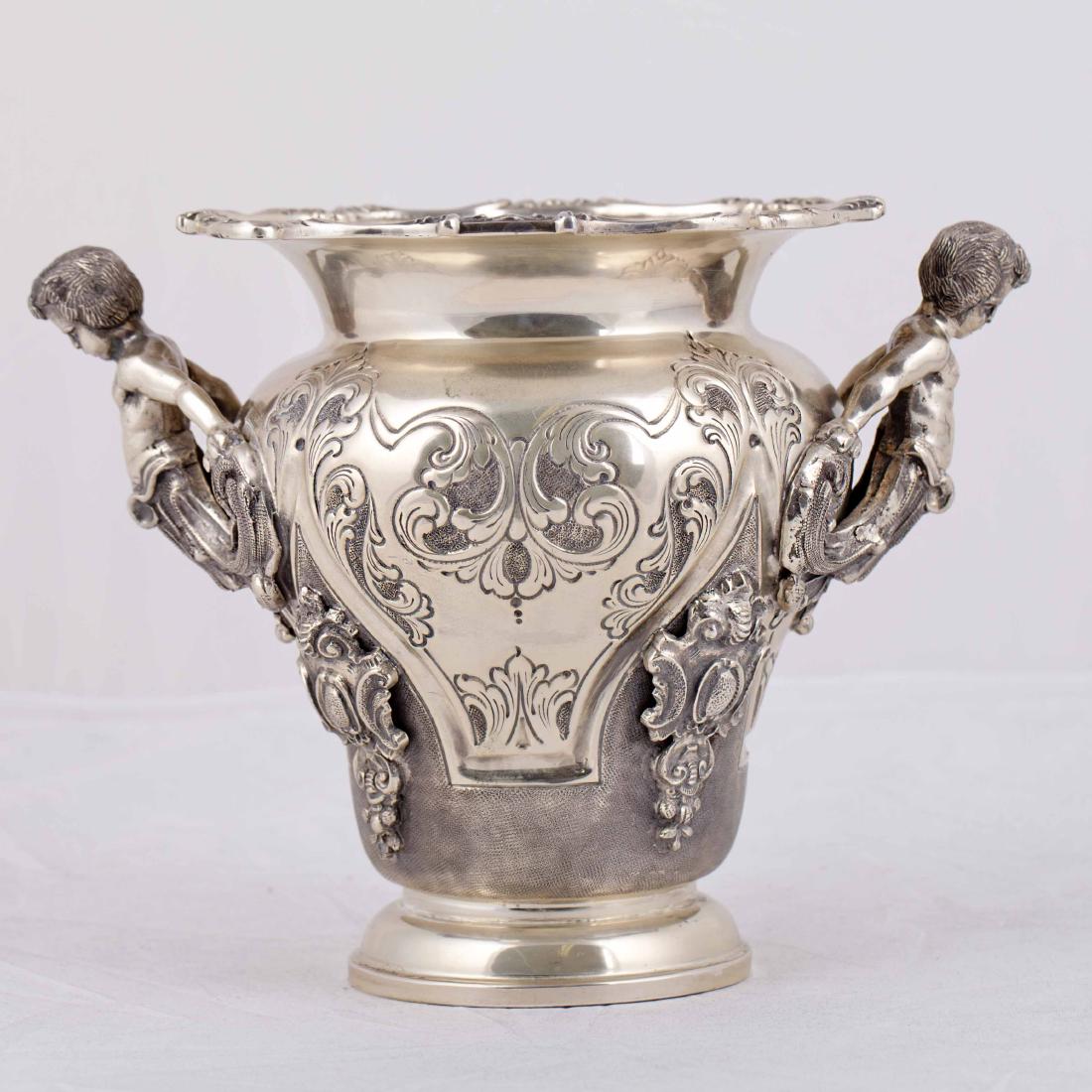 Italian silver flower pot — image 3