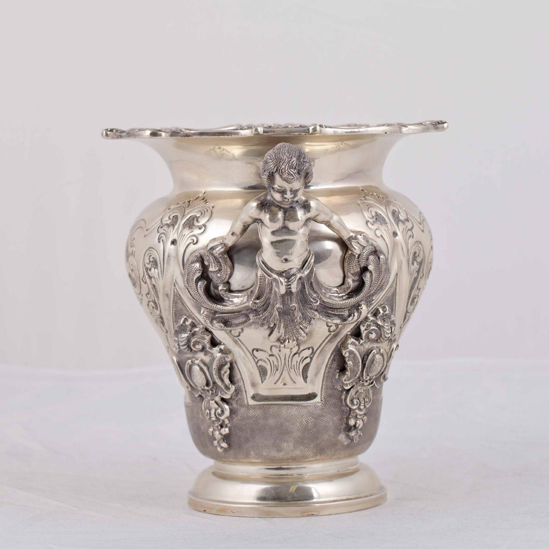 Italian silver flower pot — image 4