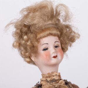 Antique music doll playing on Guitar on stand — image 2
