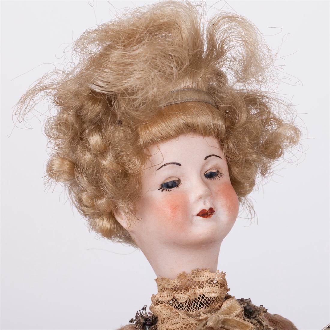 Antique music doll playing on Guitar on stand — image 2