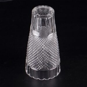 Antique Belgium crystal vase on silver stand — image 4