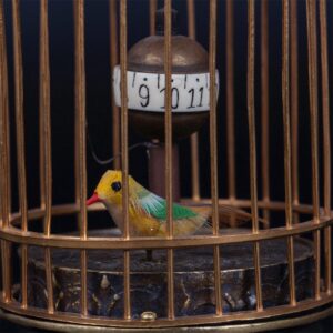Interesting desk clock in the shape of a bird-cage — image 2