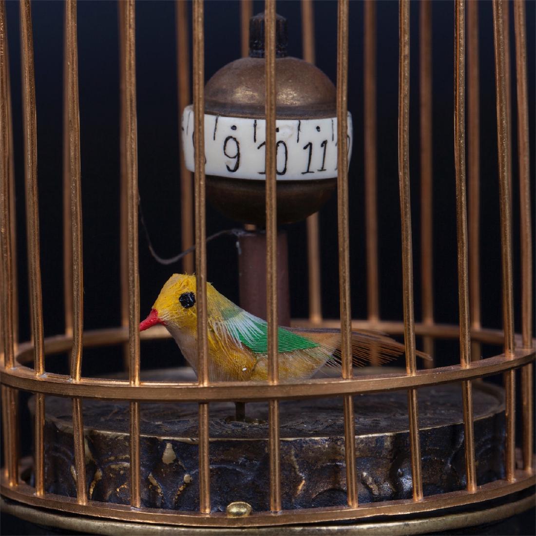 Interesting desk clock in the shape of a bird-cage — image 2