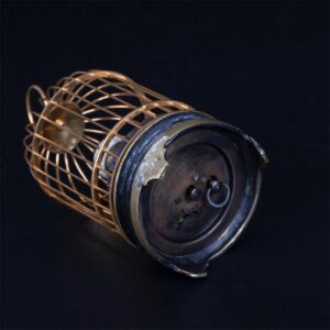 Interesting desk clock in the shape of a bird-cage — image 4